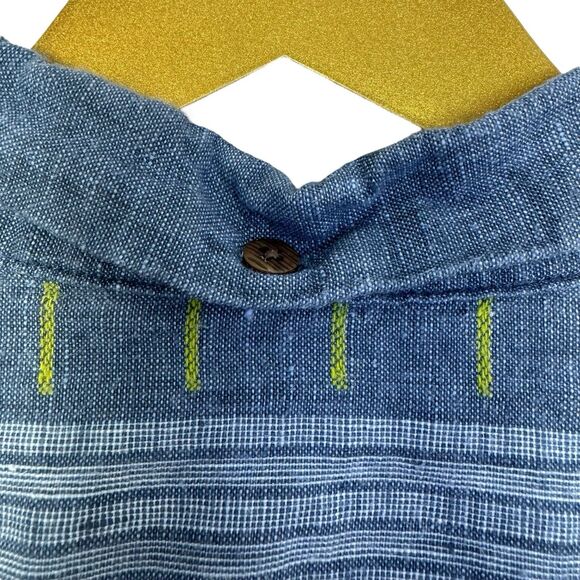 Tommy Bahama Shirt Mens XL Blue Linen Blend Short Sleeve Preppy Resort Old Money - Picture 6 of 11